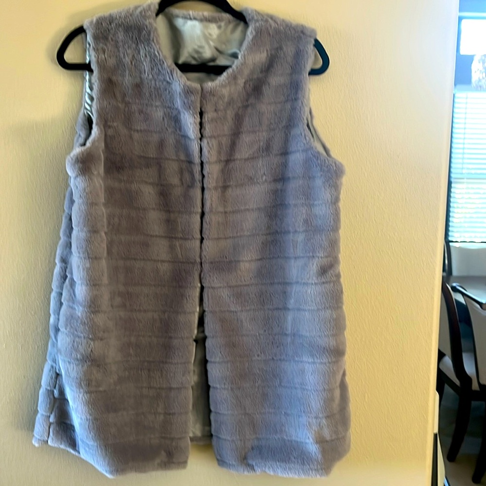Faux fur vest